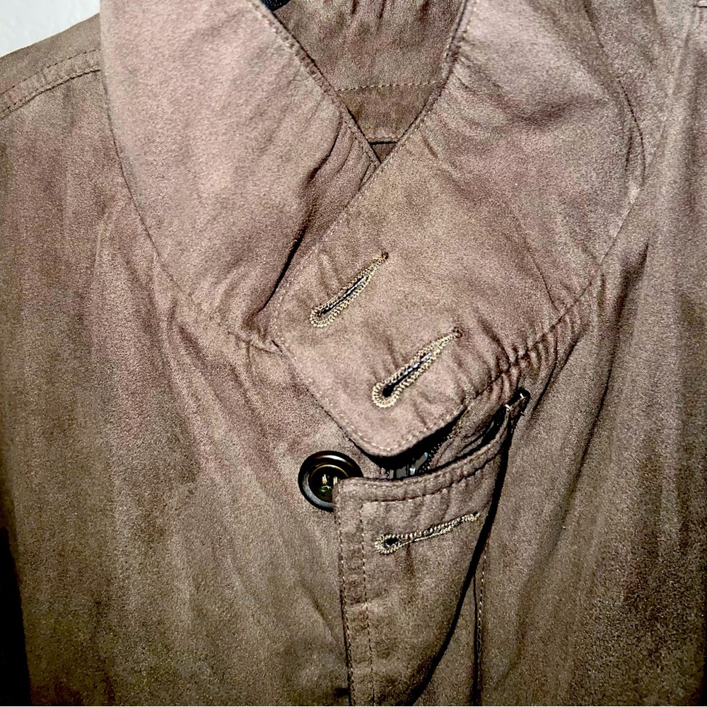 Aberdeen Collection Brown Suede Bomber Jacket - image 2